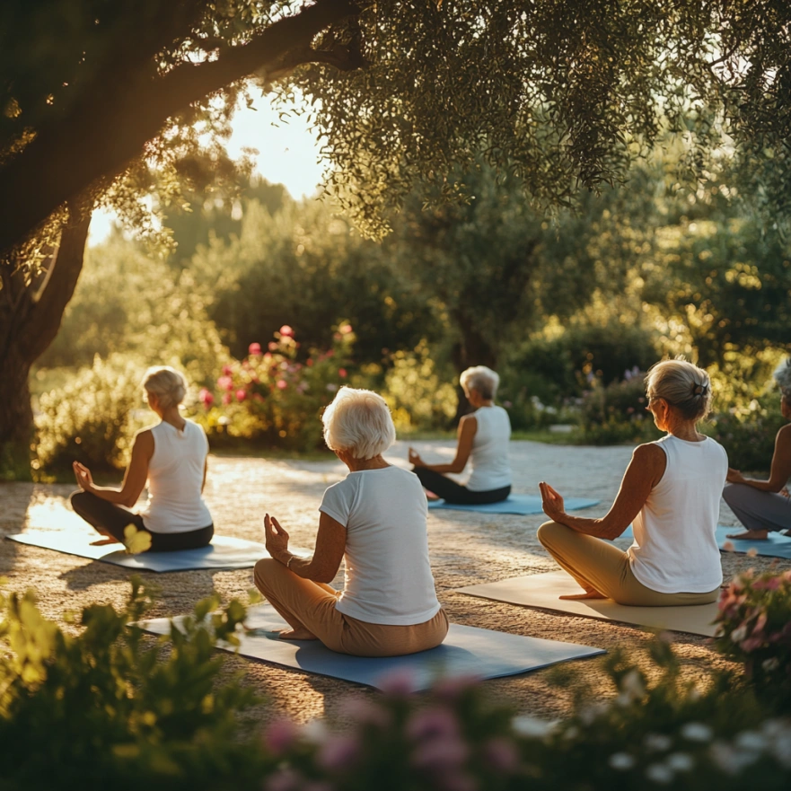 Гармонійна практика йоги на природі для зрілого віку